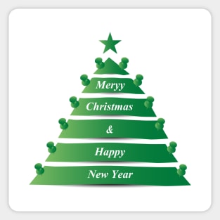 Green Christmas tree Sticker